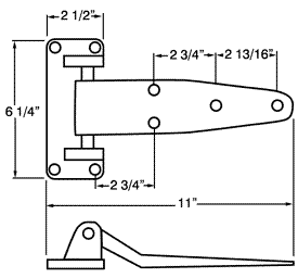 Commercial Refrigerator Hinge