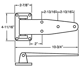 Commercial Refrigerator Hinge
