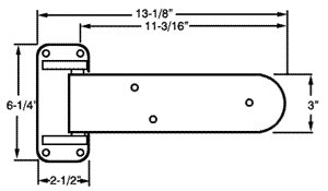 Commercial Refrigerator Hinge