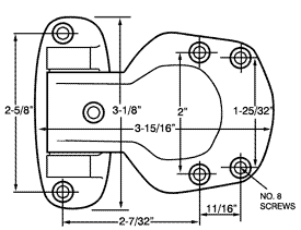 Commercial Refrigerator Hinge