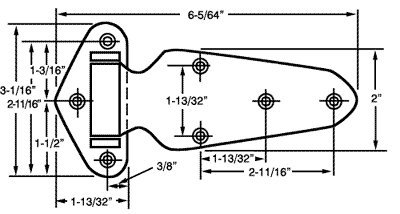 Commercial Refrigerator Hinge